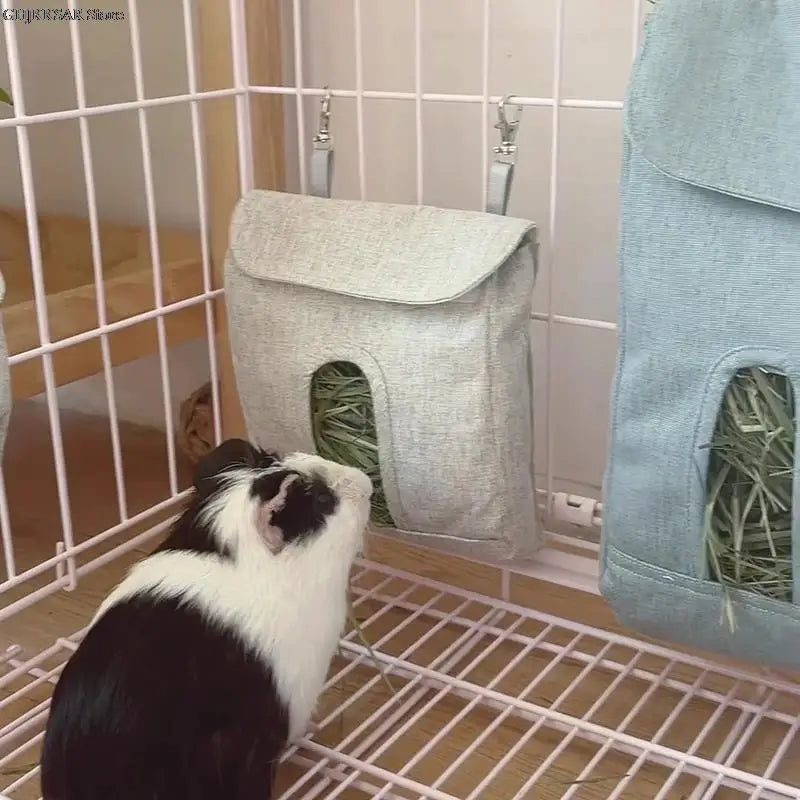 Purrfect Rabbit Hanging Pouch Feeder