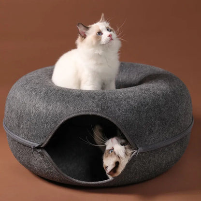 Purrfect Cat Doughnut Toy/Bed