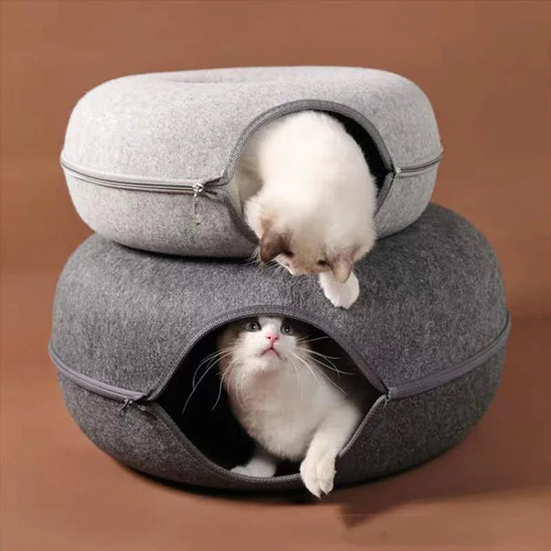 Purrfect Cat Doughnut Toy/Bed