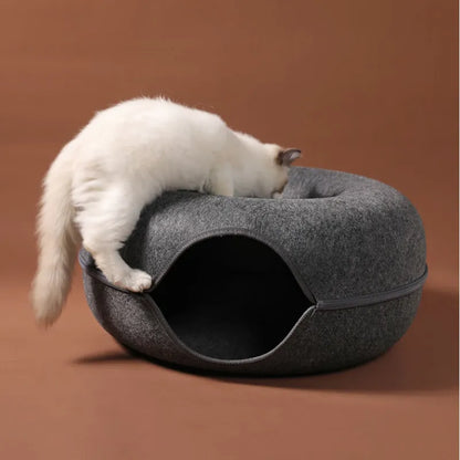 Purrfect Cat Doughnut Toy/Bed