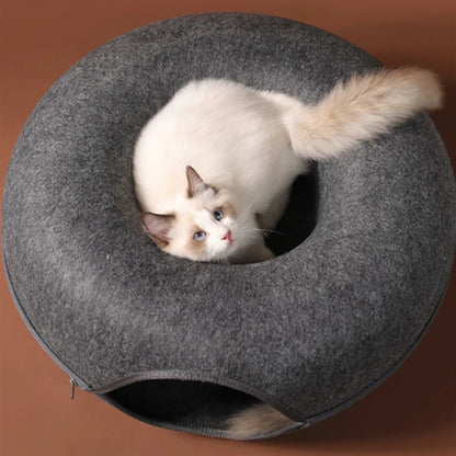 Purrfect Cat Doughnut Toy/Bed