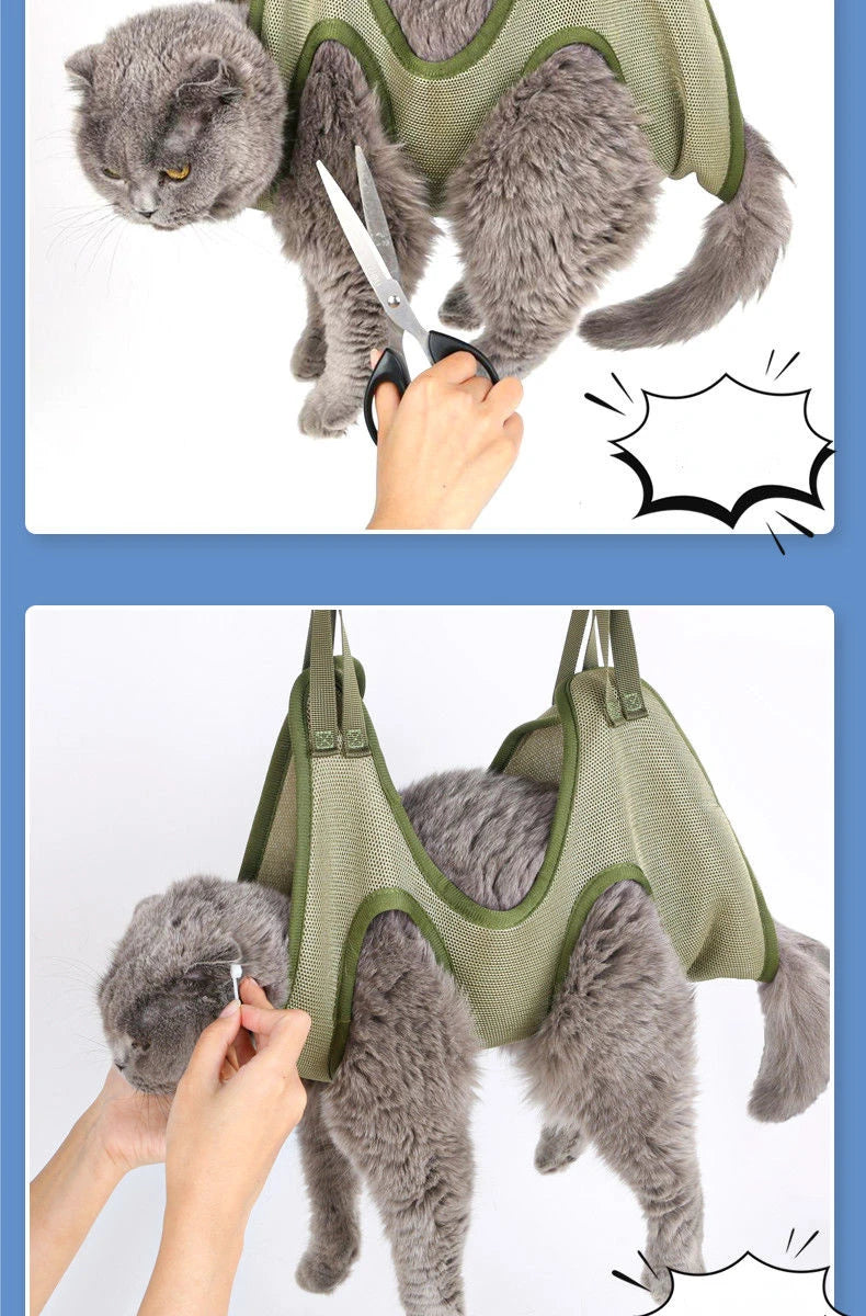 Purrfect Cat Grooming Hammock